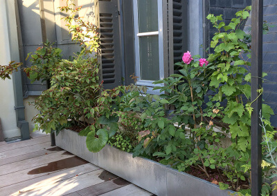 Aménagement d’une terrasse avec jardinières