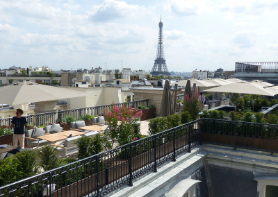 Jardins et terrasses d’un Palace à Paris