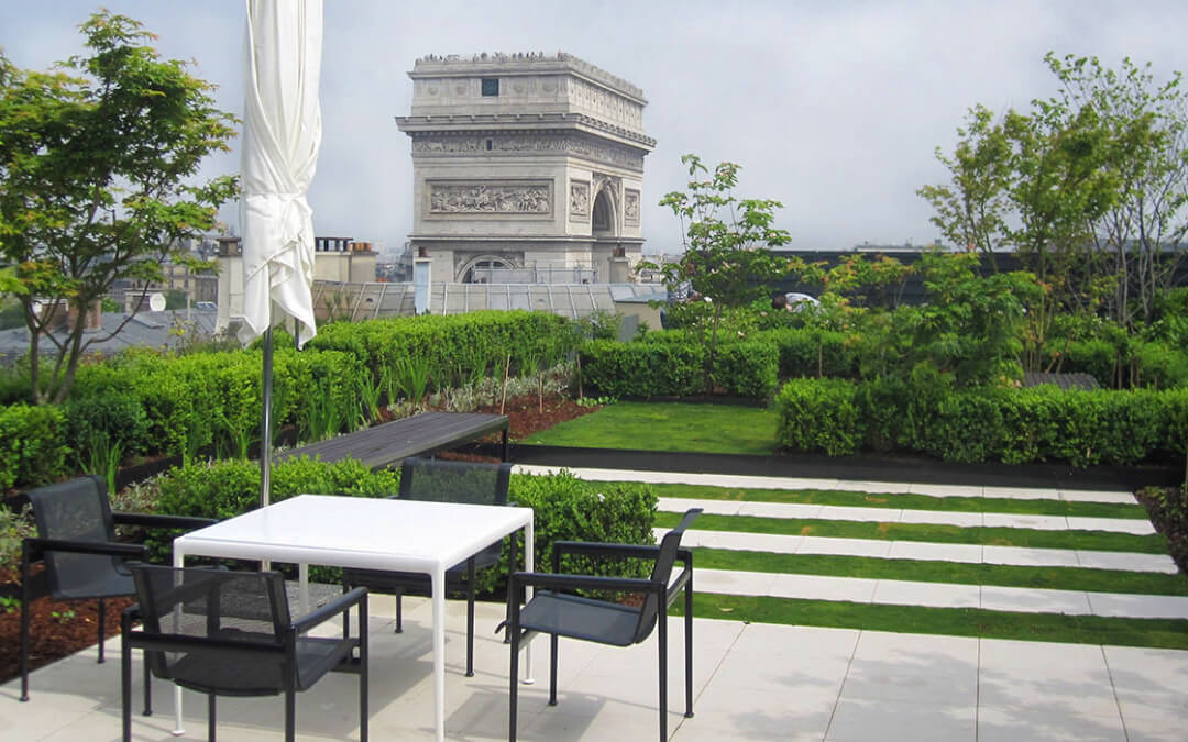 Création des jardins d’un groupe de réassurance, Paris