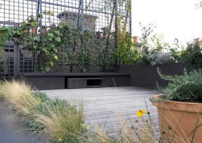 Terrasse et jardin sur le toit