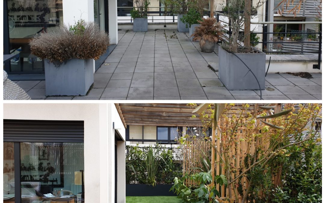 Aménagement d’une terrasse à Boulogne Billancourt