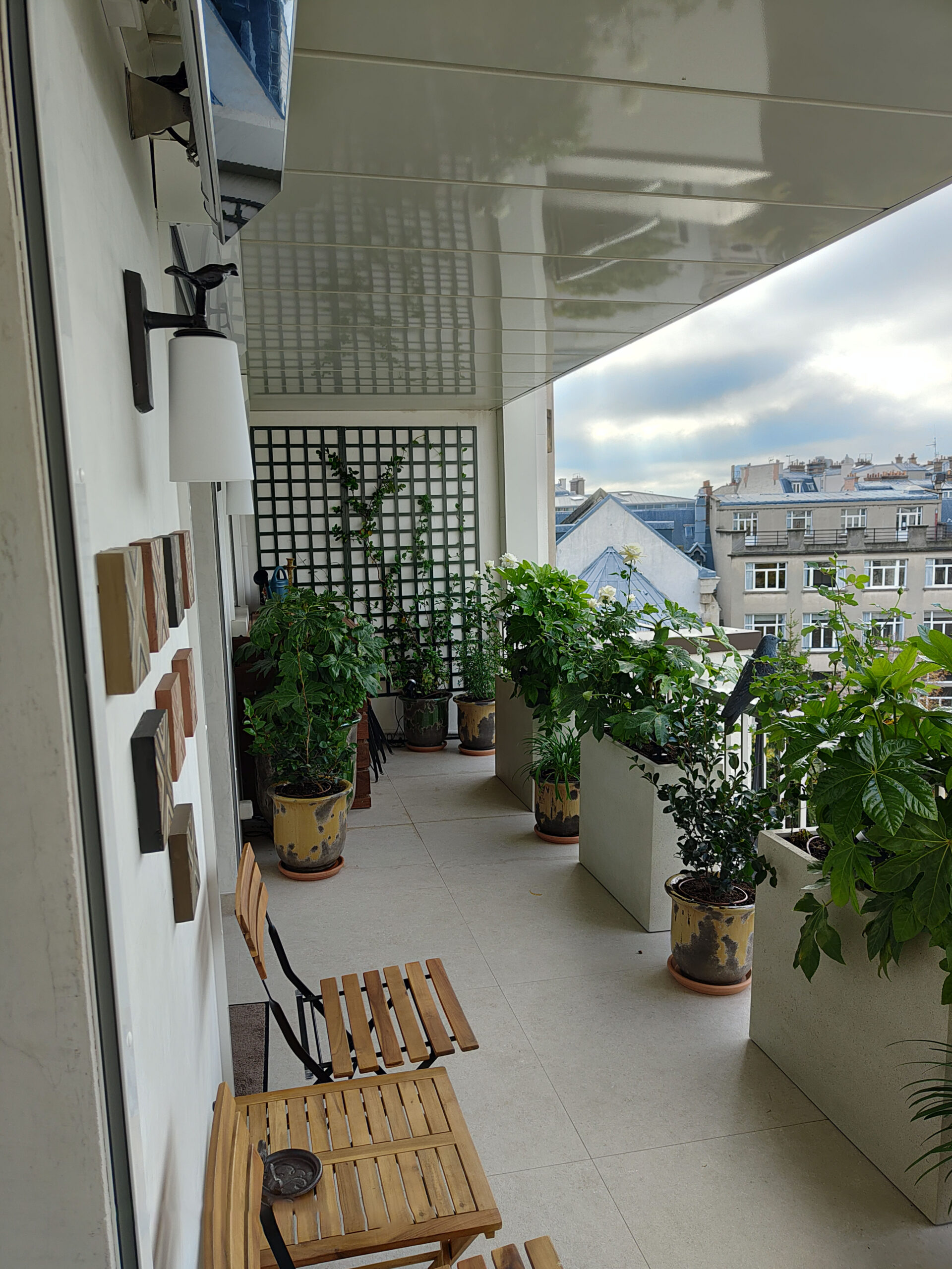 Aménagement de la terrasse R+8 suite à la réhabilitation d’un immeuble de Bureau / Boulevard Poissonnière 75009